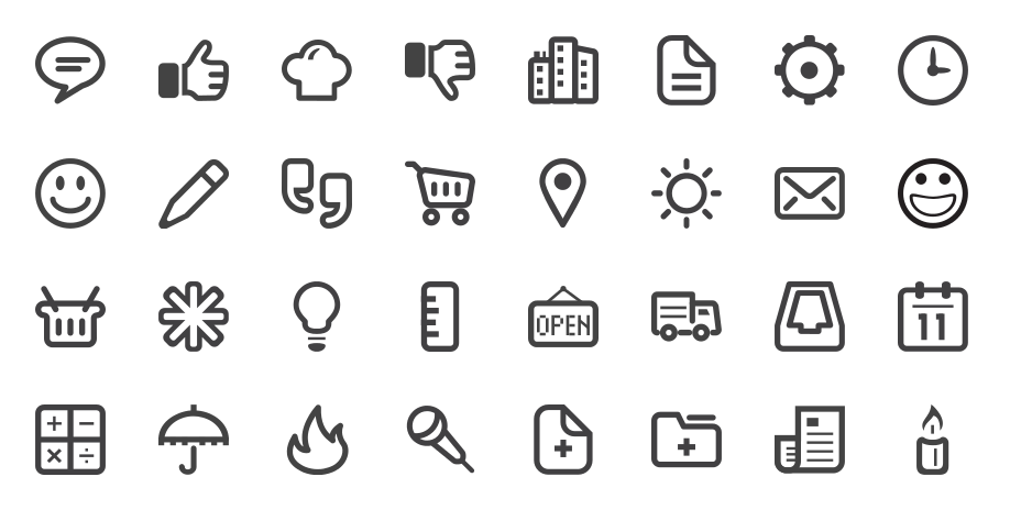 sample of iconfinder icons 
