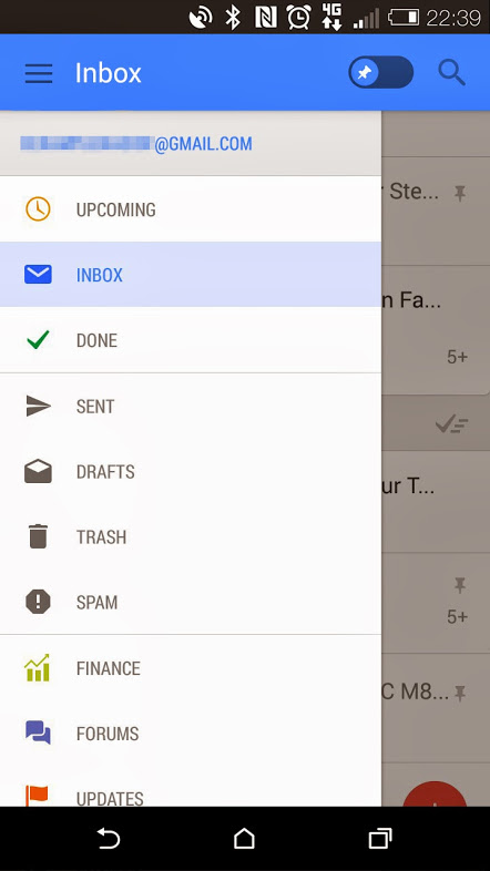 New Gmail interface 2015