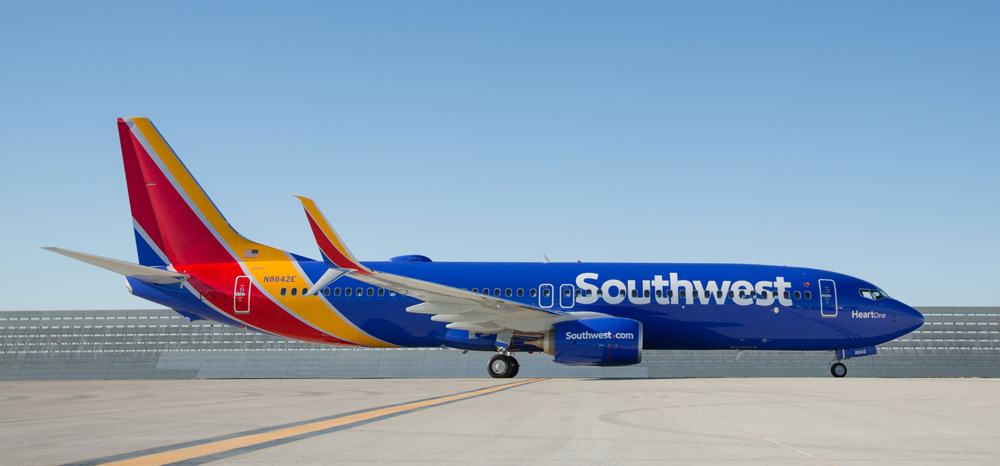 USA's Top 10 Airlines 2016 southwest