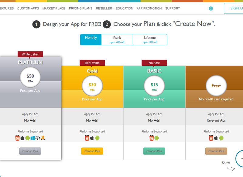 appy-pie-price-and-plan