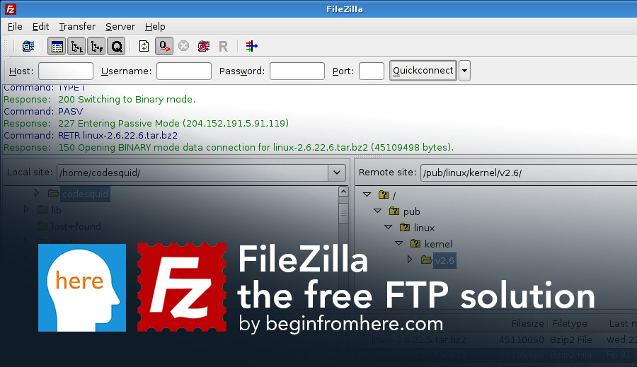 FileZilla, the free FTP solution