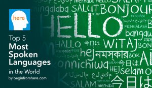 Top 5 most spoken languages in the world