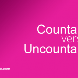 countable vs uncountable